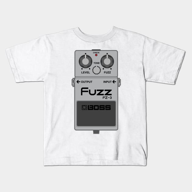 Boss FZ-3 Fuzz Guitar Effect Pedal Kids T-Shirt by conform